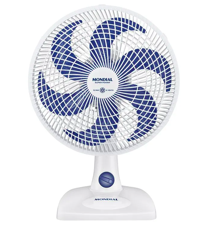 Ventilador de Mesa Mondial 6 Pás Super Power Branco VSP-30-W - 30cm 220V