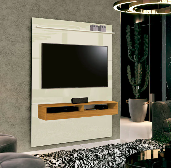 Painel Torino - Off White/Cedro 