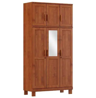 Guarda Roupa 6 Portas Com Espelho